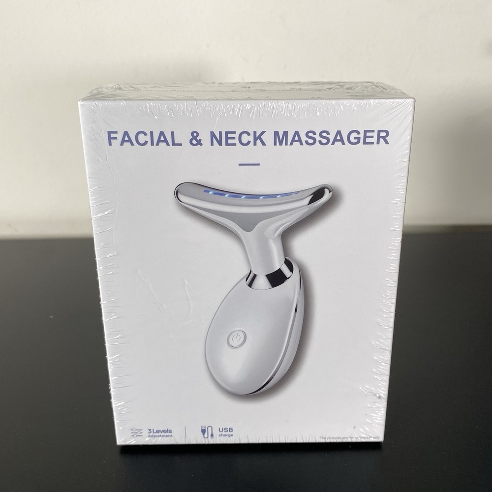 LED Therapy Face Neck Massager Skin Tightening Device Anti-Wrinkle 3 Modes